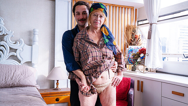 first anal sex with a ugly granny