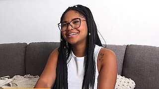 Innocent Ebony Latina Gets Hair Pulled Rough Fucked