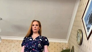 Busty amateur milf masturbates in the shower