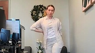 Lovely Blonde With Tight Pussy Masturbate Solo