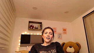 Cute blonde amateur webcam teen masturbating