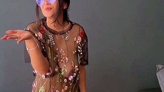 Beautiful brunette with big boobs jerk off instrucions