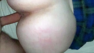 Cumshot wanting amateur MILF wanks cock in POV video