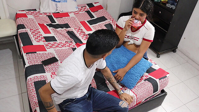 DAY 1 : MY BEST FRIEND PLAYS WITH HER TANTALY SEX DOLL AND I FUCK HER REALLY HOT AND I PUT MY COCK INSIDE