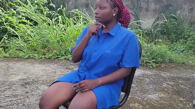 Horny Lovers Fuck Outside the Window