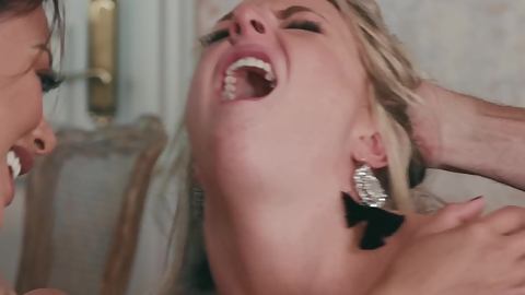 Wonderful MILFs threesome horny adult clip