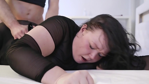 Chubby Slut Yields to Intense Asshole Stretch Passion