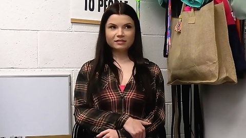 Officer conducts thorough cavity search & finds stolen merchandise on a lyin' thief - shoplyfter