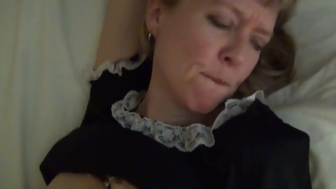 Mature beauty captivates with daring, intense passionate charm.