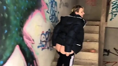 We take advantage of this abandoned house my dick is bursting suck it good