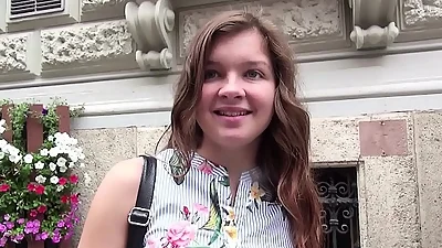 GERMAN SCOUT - First Time ANAL for 18yr young College Teen