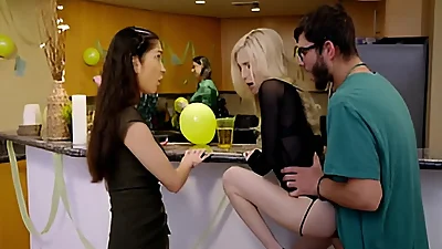 Jericha Jem, Piper Perri Lifting Their Miniskirts To Fuck Stepbrother