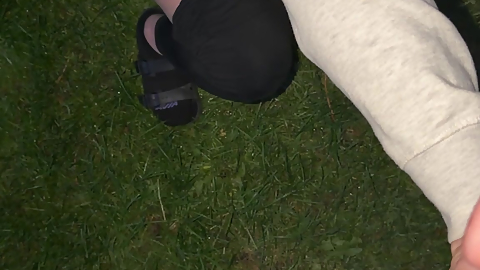 Sneaky Garage Blowjob From Huge Boob Freaky MILF