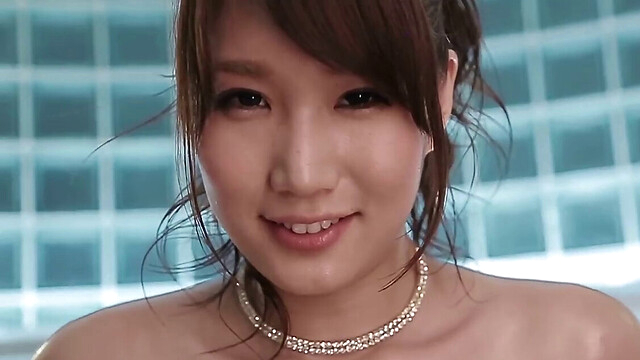 Getting a blowjob and tittyfucking beautiful Asian babe